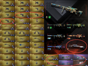 传说灵眸⭐幻神冠幻白鲨3皮＋音效卡+星神⭐满副武⭐QBZ白虎⭐6烈蝴蝶幻灵⭐_穿越火线_电信区_江苏一区