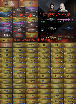 3幻神宠儿冠军白鲨7皮-动感音❤传说女帝-圣灵❤小满副手-冠军特刃❤风神星神暗星QBZ朱雀-6音卡_穿越火线_电信区_四川一区