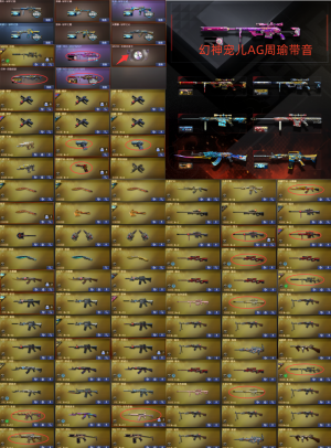 幻神宠儿AG3皮+音效卡丨COPx2-柯尔特丨虎牙火麒麟丨朱雀QBZ裁决5音丨6盘6烈死眼_穿越火线_电信区_广东一区